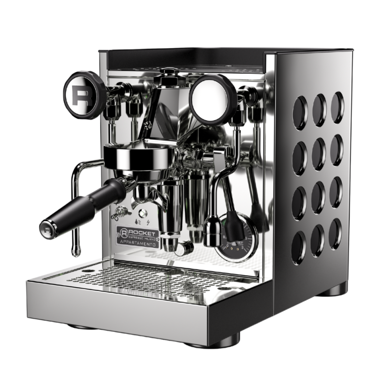 Rocket Appartamento TCA Espresso Machine - Compact & Elegant - Black - 220 V