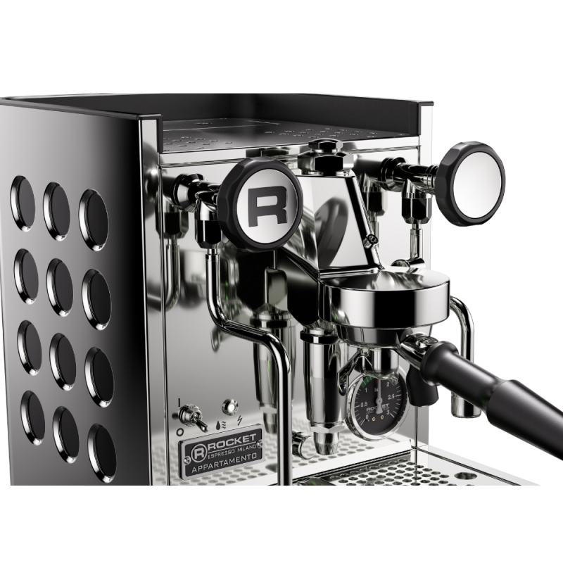 Rocket Appartamento TCA Espresso Machine - Compact & Elegant - Black - 220 V