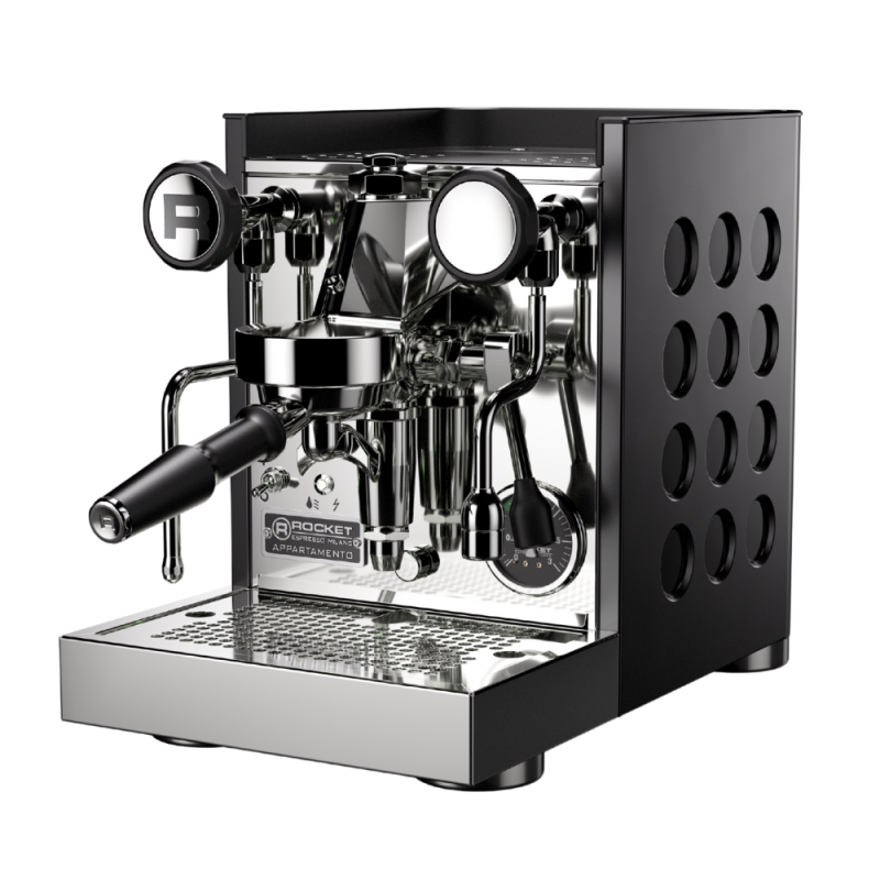 Rocket Appartamento TCA Espresso Machine - Compact & Elegant - Black/black - 110 V