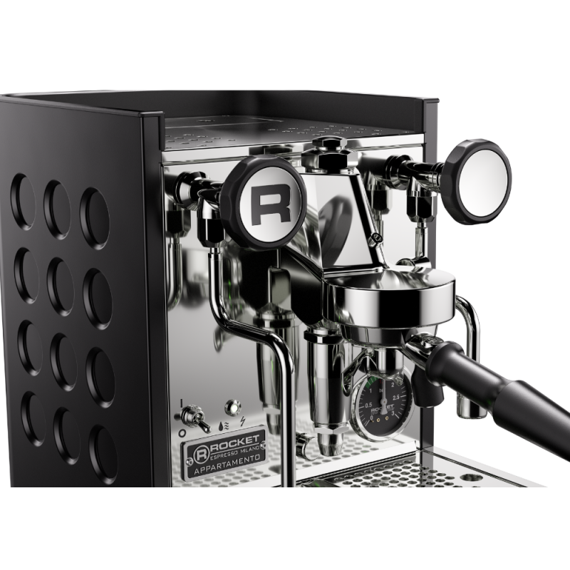 Rocket Appartamento TCA Espresso Machine - Compact & Elegant - Black/black - 110 V