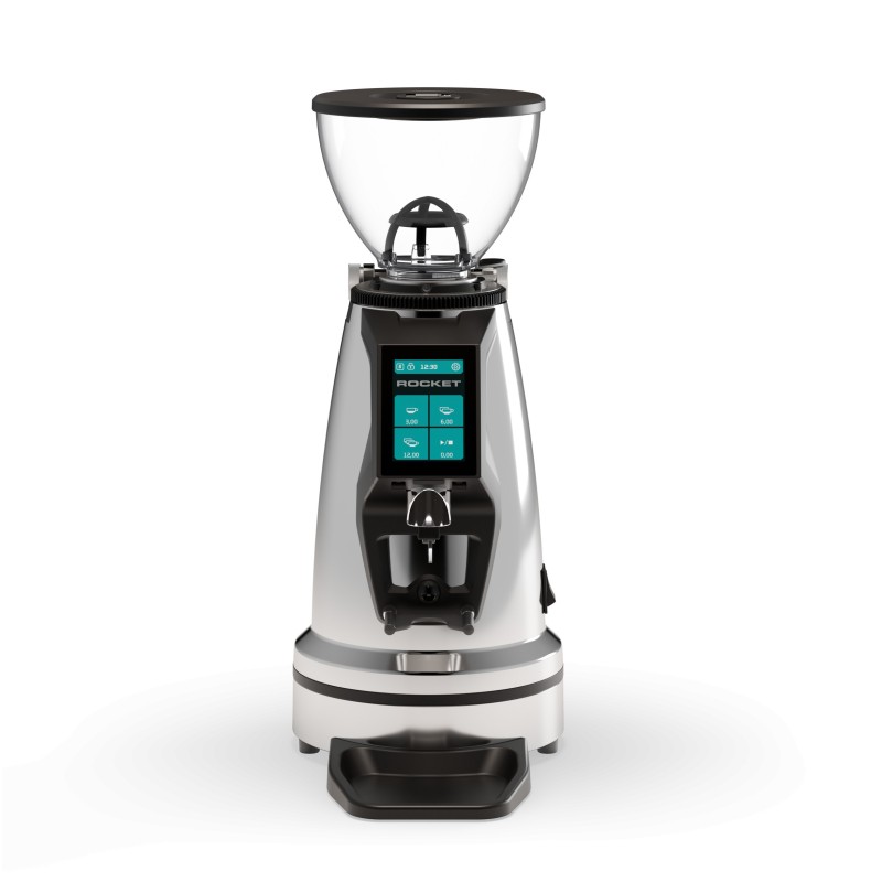 Rocket Spluga Élite Coffee Grinder - 65 mm Flat Burrs - Chrome - 220 V