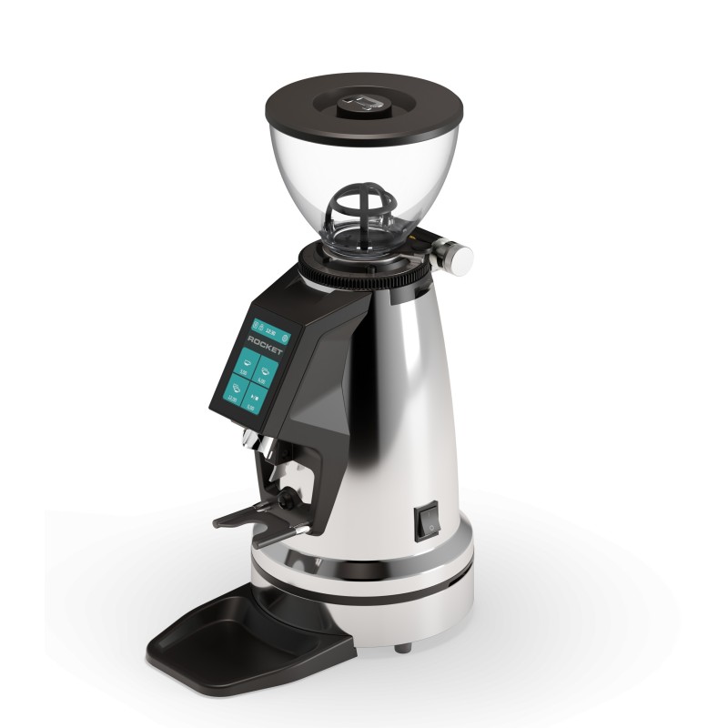 Rocket Spluga Élite Coffee Grinder - 65 mm Flat Burrs - Chrome - 220 V