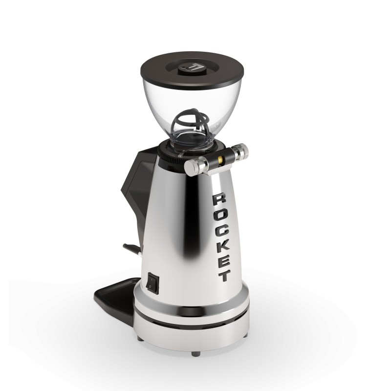 Rocket Spluga Élite Coffee Grinder - 65 mm Flat Burrs - Chrome - 220 V