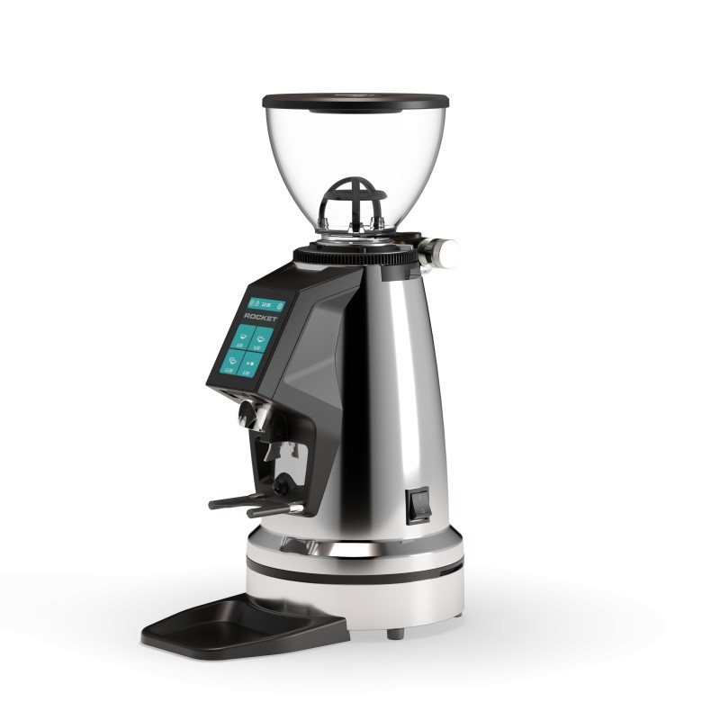 Rocket Spluga Élite Coffee Grinder - 65 mm Flat Burrs - Chrome - 220 V