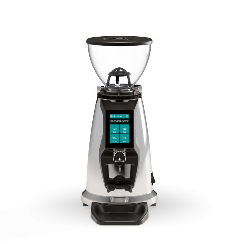 Rocket Spluga Coffee Grinder - 65 mm Flat Burrs - Chrome - 220 V