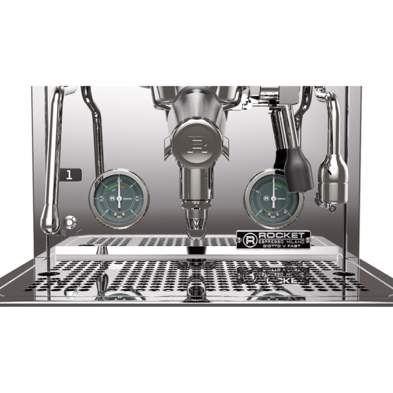 Rocket Giotto V Fast Espresso Machine - Fast Heat-Up Design - Chrome - 110 V