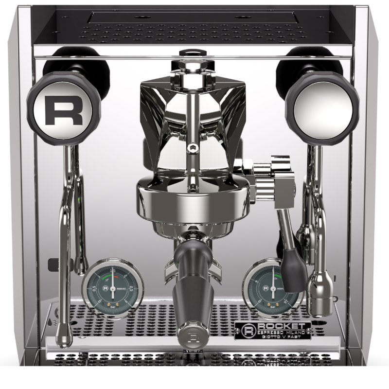 Rocket Giotto V Fast Espresso Machine - Fast Heat-Up Design - Chrome - 220 V