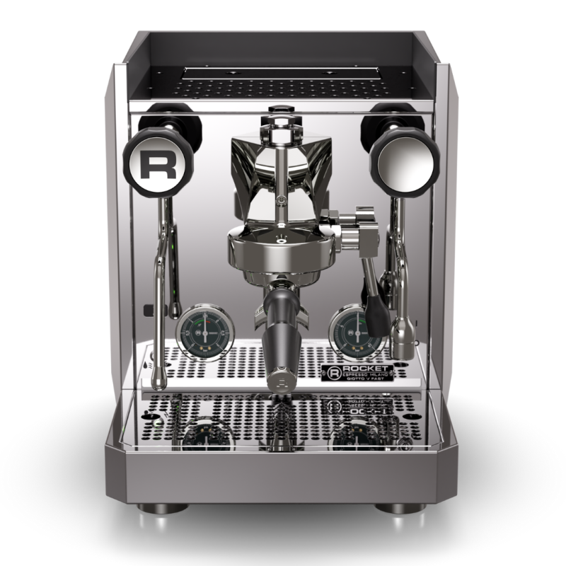 Rocket Giotto V Fast Espresso Machine - Fast Heat-Up Design - Chrome - 220 V