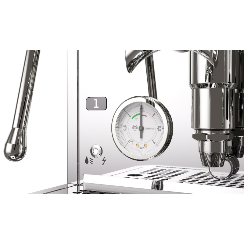 Rocket Giotto R Fast Espresso Machine - Rotary Pump - Chrome - 110 V