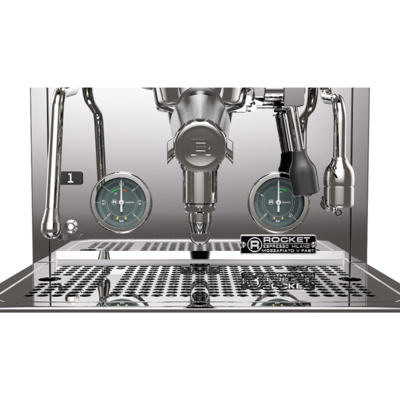 Rocket Mozzafiato V Fast Espresso Machine - Fast Heat-Up - Chrome - 110 V
