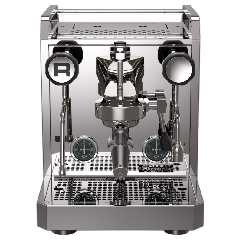 Rocket Mozzafiato V Fast Espresso Machine - Fast Heat-Up - Chrome - 220 V