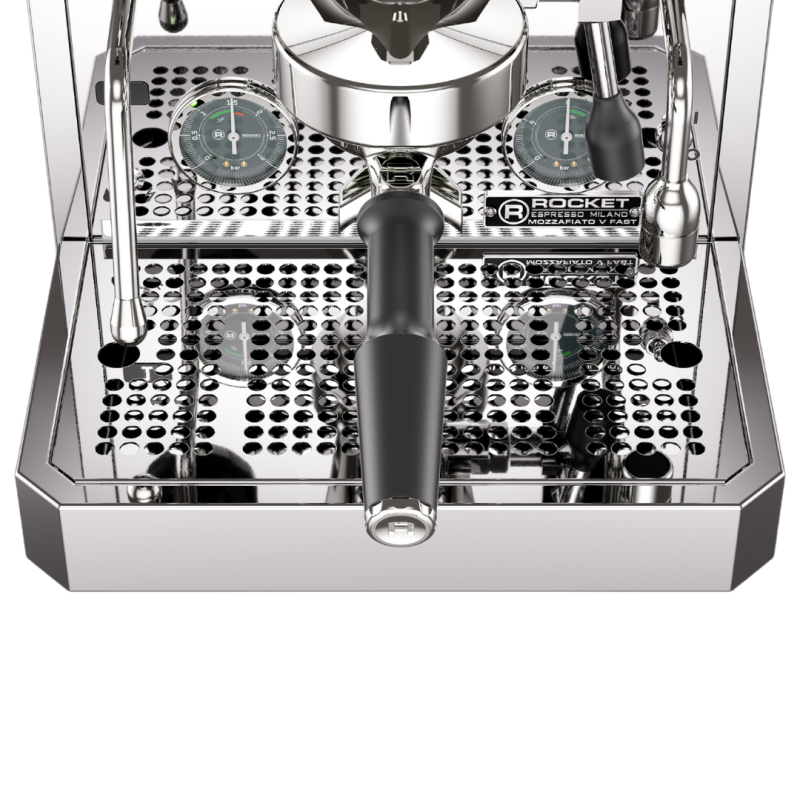 Rocket Mozzafiato V Fast Espresso Machine - Fast Heat-Up - Chrome - 220 V
