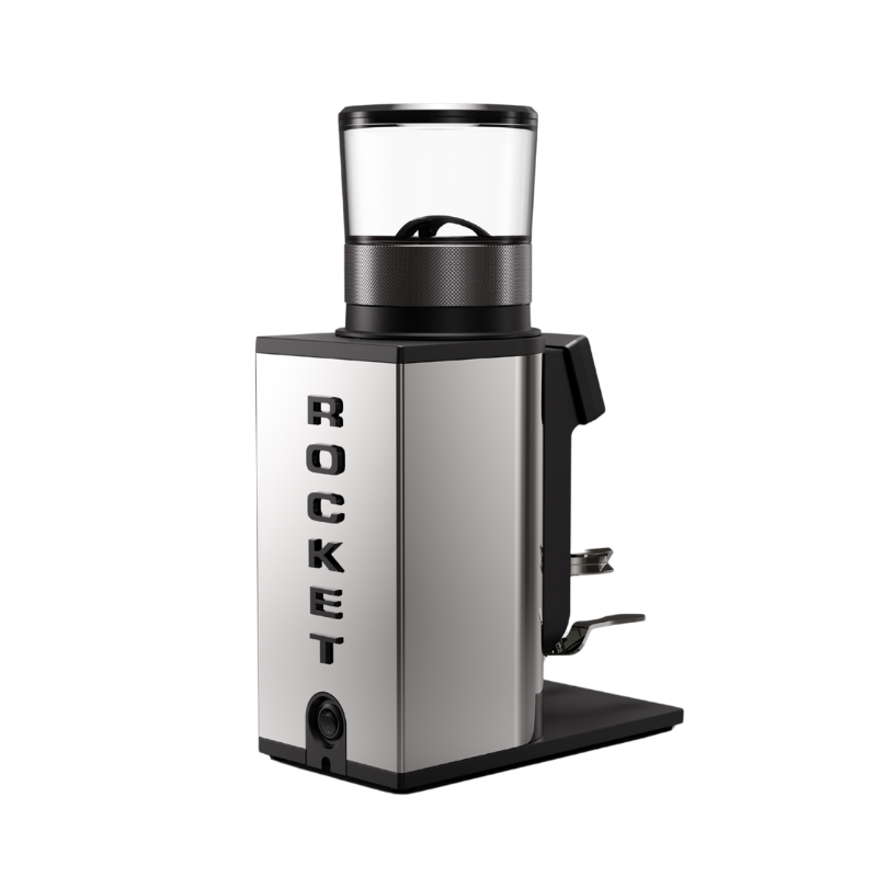 Rocket Gravo Coffee Grinder - Grind by Weight 63 mm - Chrome - 110 V