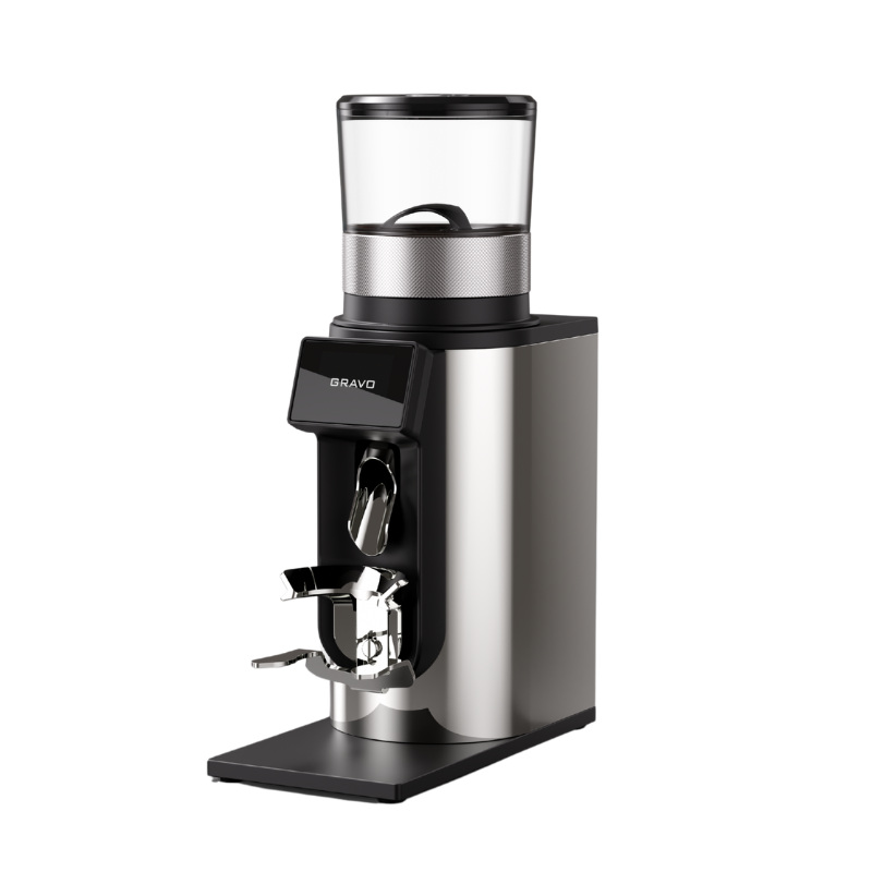Rocket Gravo Coffee Grinder - Grind by Weight 63 mm - Chrome - 110 V
