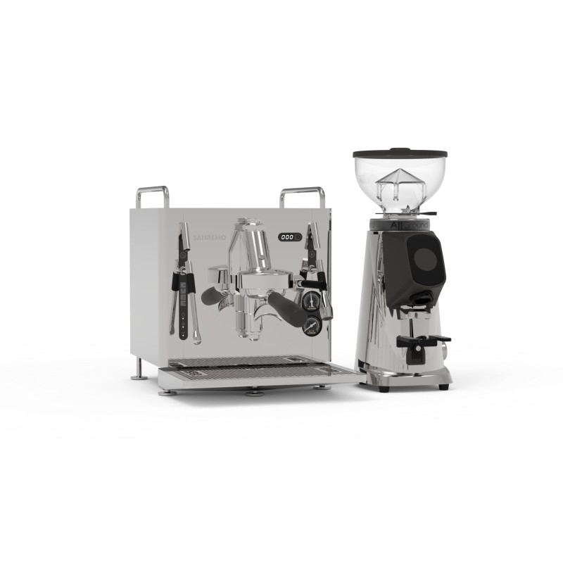 Sanremo Cube R Espresso Machine - Modern & Efficient - Chrome - 220 V