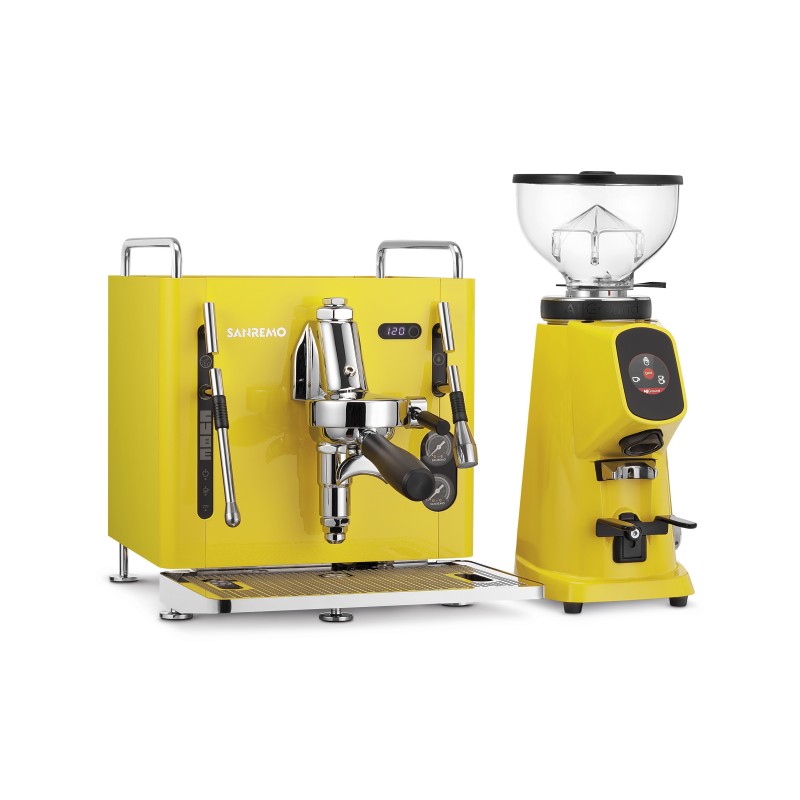 Sanremo Cube R Espresso Machine - Modern & Efficient - Yellow - 220 V