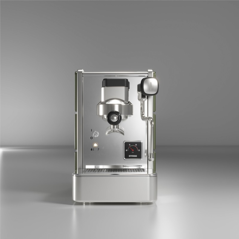 Stone Mine Espresso Machine - Durable & Reliable - Inox/green - 220 V