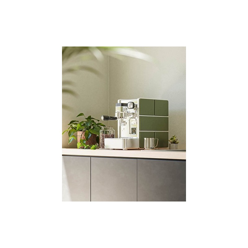 Stone Mine Espresso Machine - Durable & Reliable - Inox/green - 220 V