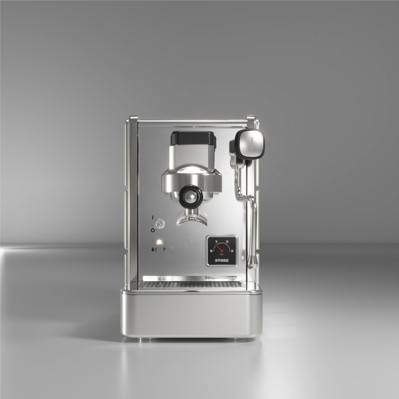 Stone Mine Premium Espresso Machine - Superior Quality - Chrome - 220 V