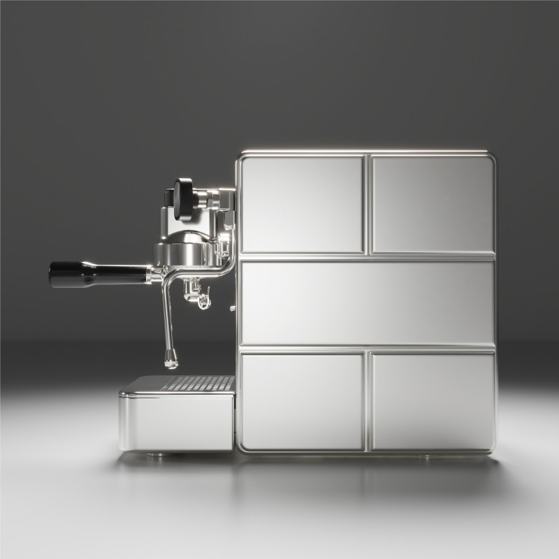 Stone Mine Premium Espresso Machine - Superior Quality - Chrome - 220 V