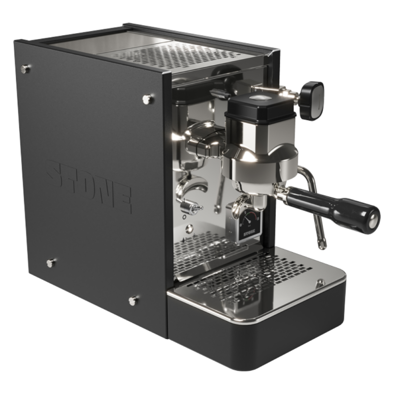 Stone Lite Espresso Machine - Compact & Handcrafted in Milan - Black - 110 V