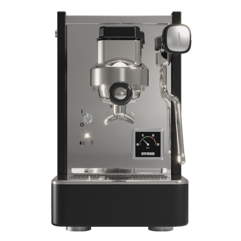 Stone Lite Espresso Machine - Compact & Handcrafted in Milan - Black - 220 V
