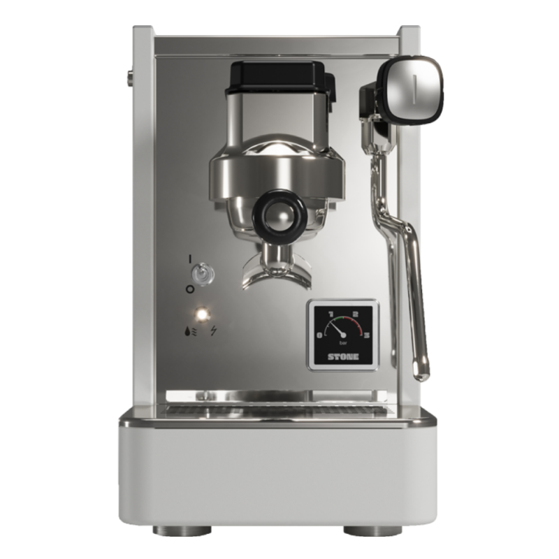 Stone Lite Espresso Machine - Compact & Handcrafted in Milan - White - 220 V