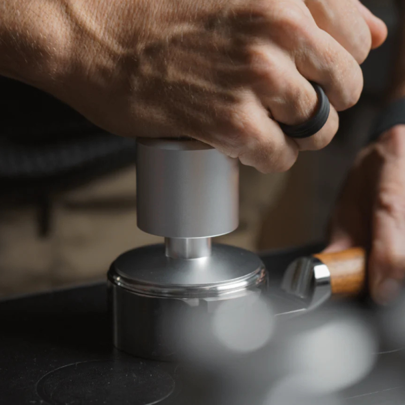 Weber Workshops Really Nice Tamper 58mm - Self-Leveling - Silver