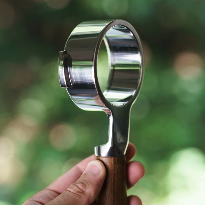 Weber Workshops BUCK Bottomless Portafilter - Teak Handle