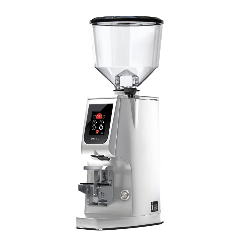 Eureka Atom W 65 Coffee Grinder - Precision & Efficiency - Diamond - Chrome - Tall Hopper - 110 V