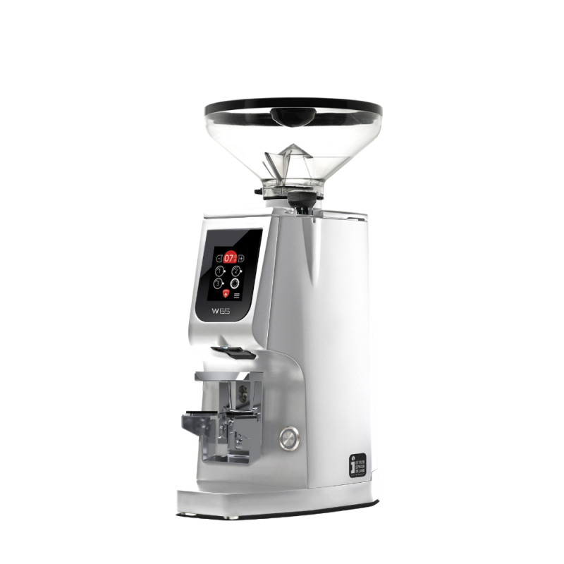 Eureka Atom W 65 Coffee Grinder - Precision & Efficiency - Red Speed - Chrome - Short Hopper - 110 V