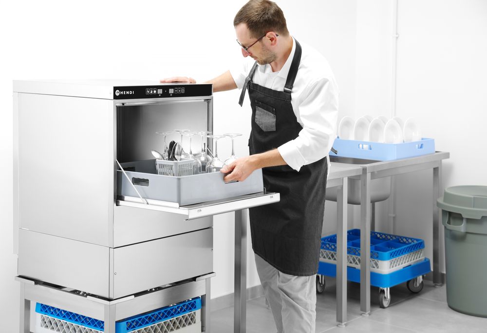 Perilica posuđa 40x40 – elektronička kontrola, HENDI, 472x566x(H)705mm - Slika 4