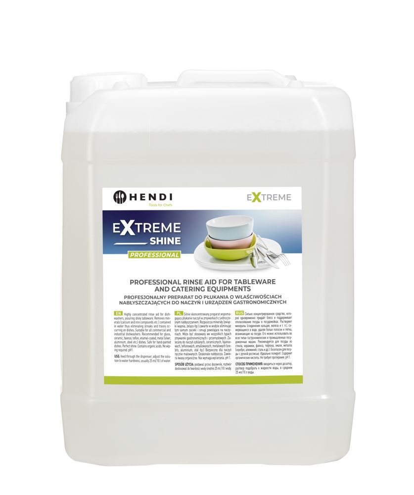 Extreme Shine Professional sredstvo za ispiranje posuđa i ugostiteljske opreme, HENDI, 10 l