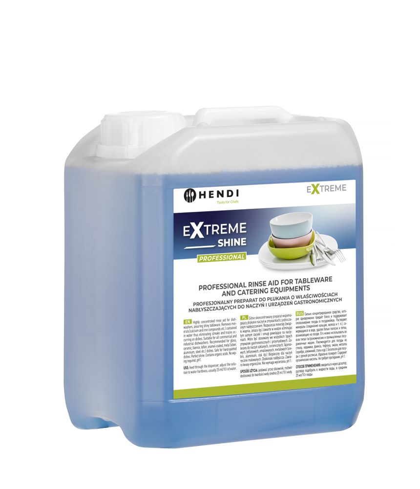 Extreme Shine Professional sredstvo za ispiranje posuđa i ugostiteljske opreme, HENDI, 5 l - Slika 3